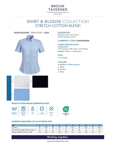 Blouses Brook Taverner Soave Semi-Fitted Blouse £45.00