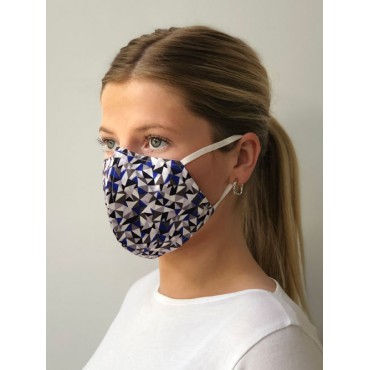 Shaped face masks Vortex Designs Shaped Suzie Cobalt £11.00