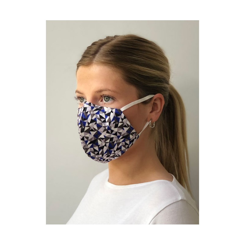 Shaped face masks Vortex Designs Shaped Suzie Cobalt £11.00