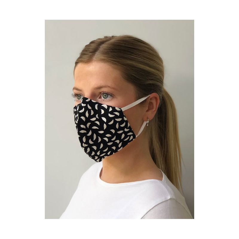Shaped face masks Vortex Designs Shaped Sadie-Hattie Black £11.00