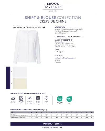 Blouses Brook Taverner Riola Crepe De Chine Blouse £45.00