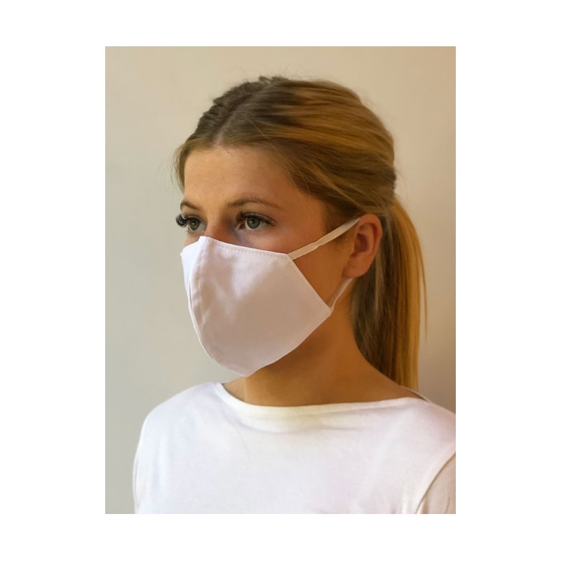 Shaped face masks Vortex Designs Shaped Cotton-Touch White £11.00
