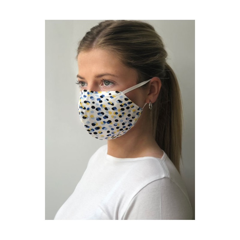 Shaped face masks Vortex Designs Shaped April Yellow £11.00