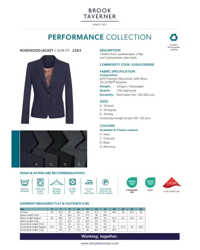 Ladies' Jackets Brook Taverner Rosewood Slim Fit Jacket £145.00