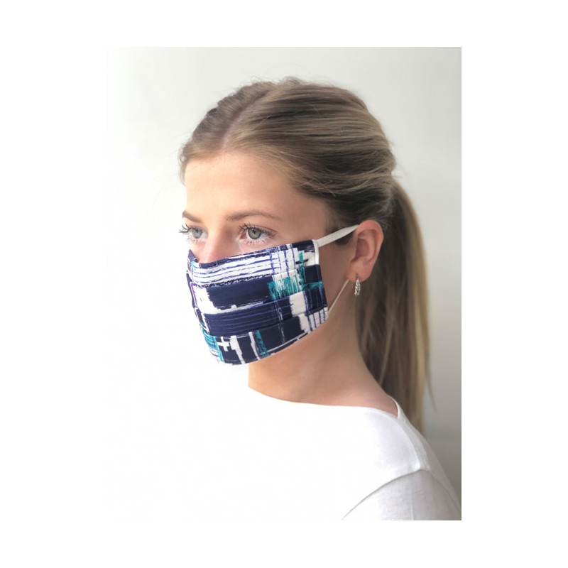 Pleated face masks Vortex Designs Pleated Penny Navy £11.00