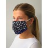 Pleated face masks Vortex Designs Pleated Heidi Pippa Navy £11.00