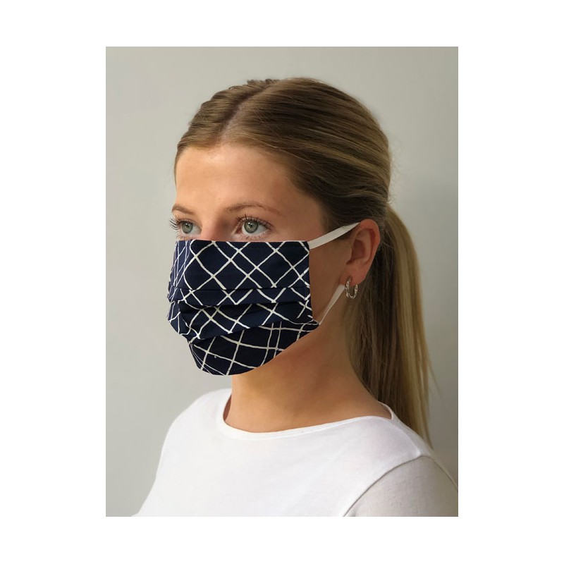 Pleated face masks Vortex Designs Pleated Gina Navy £11.00