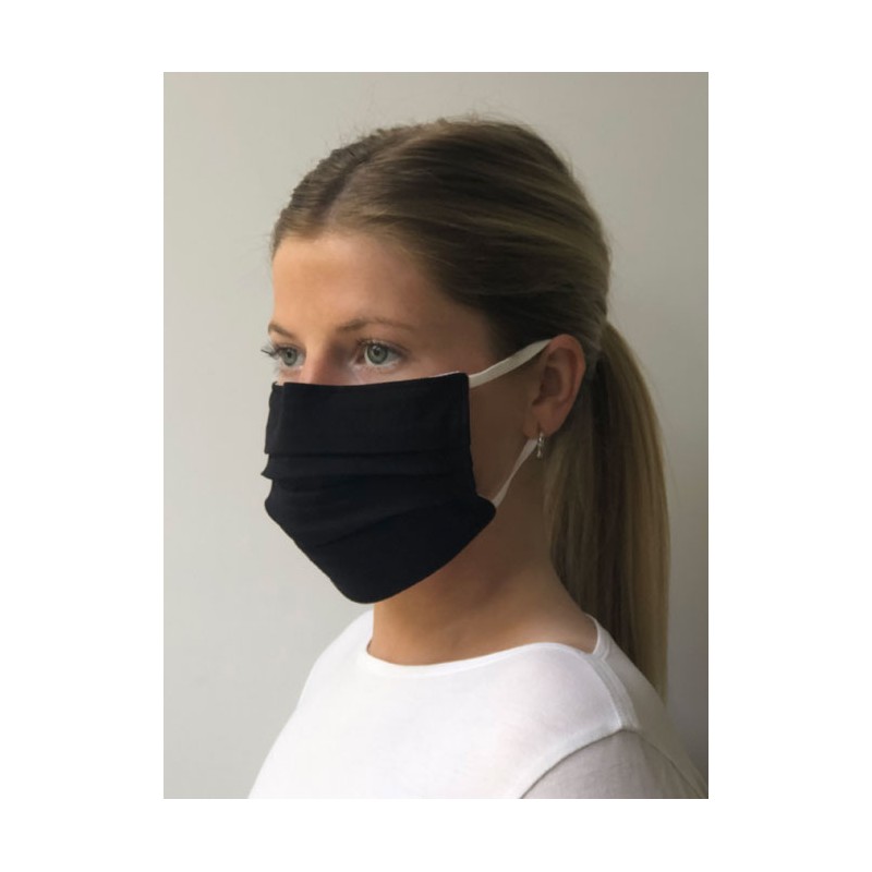 Pleated face masks Vortex Designs Pleated Daisy Black £11.00