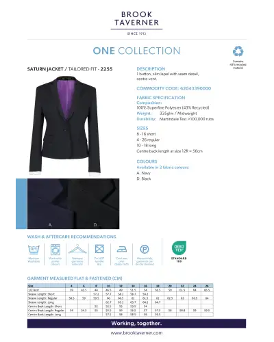 Ladies' Jackets Brook Taverner Saturn Tailored Fit Jacket £120.00