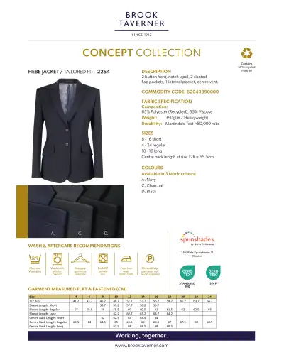 Ladies' Jackets Brook Taverner Hebe Classic Fit Jacket £85.00