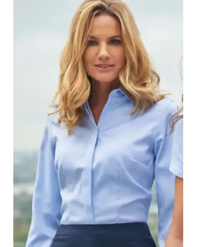 Blouses Brook Taverner Villeta Blouse Cotton Herringbone £45.00