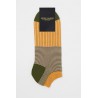 PEPER HAROW PEPER HAROW Oxford Stripe Mens Trainer Socks - Mustard £11.00