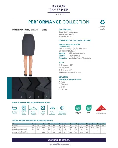 Skirts Brook Taverner Wyndham Straight Skirt £45.00