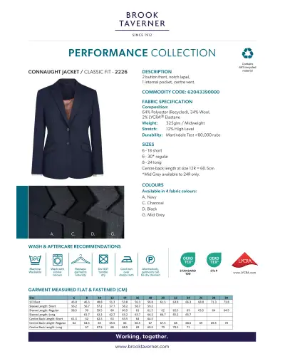 Ladies' Jackets Brook Taverner Connaught Classic Fit Jacket £150.00