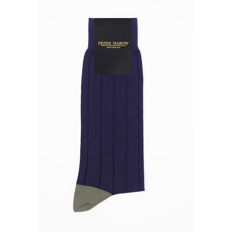 Men PEPER HAROW Pin Stripe Mens Socks - Purple £15.00