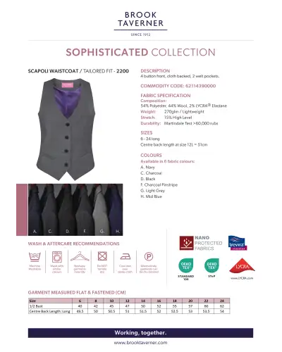 Ladies' Waistcoats Brook Taverner Scapoli Ladies Waistcoat £45.00
