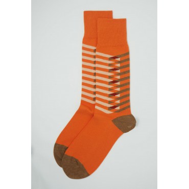 Men PEPER HAROW Symmetry Organic Mens Socks - Orange £16.00