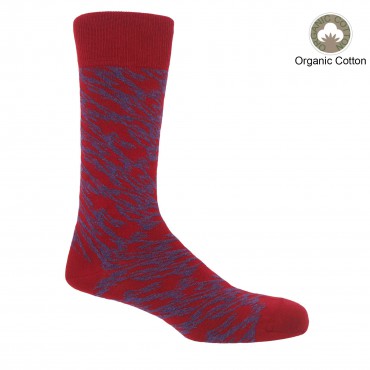 Men PEPER HAROW Pandemonium Organic Mens Socks - Red £16.00