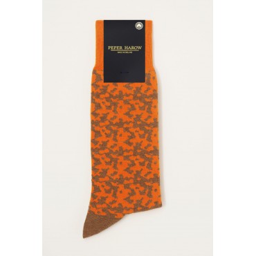 Men PEPER HAROW Maelstrom Organic Mens Socks - Orange £16.00