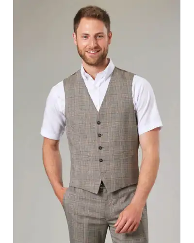Waistcoat Brook Taverner Emilio Check Waistcoat £45.00