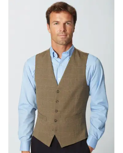 Waistcoat Brook Taverner Emilio Check Waistcoat £45.00