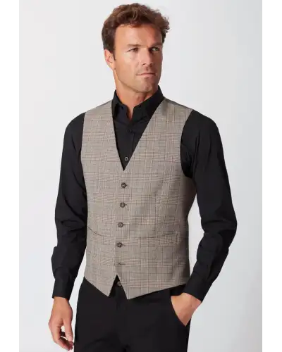 Waistcoat Brook Taverner Emilio Check Waistcoat £45.00
