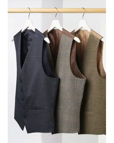 Waistcoat Brook Taverner Emilio Check Waistcoat £45.00