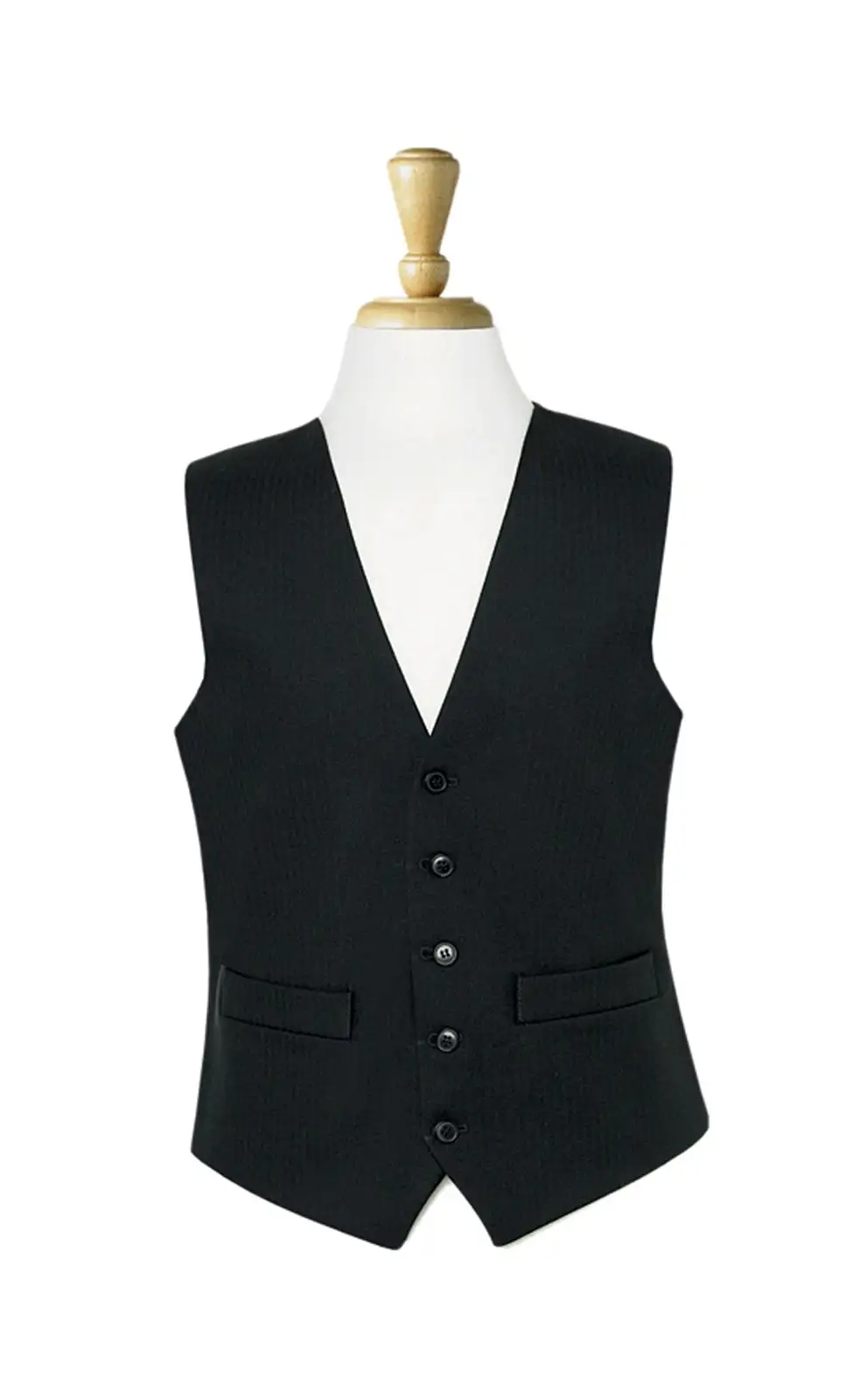 Men's Waistcoats Brook Taverner Black Herringbone Waistcoat A - Black h/b £45.00