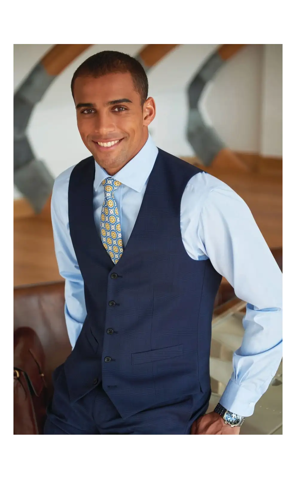 Men's Waistcoats Brook Taverner Corporatewear Busso Mens Waistcoat £45.00