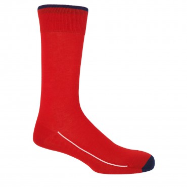 Men PEPER HAROW Square Mile Mens Socks - Cinnabar £15.00