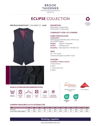 Men's Waistcoats Brook Taverner Proteus Mens Waistcoat £45.00