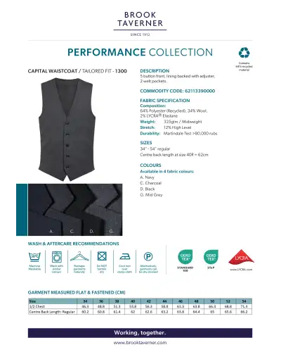Men's Waistcoats Brook Taverner Capital Mens Waistcoat £45.00