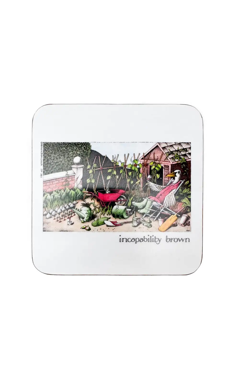 Animals Fox and Chave Simon Drew Coaster - Incapability Brown £4.00
