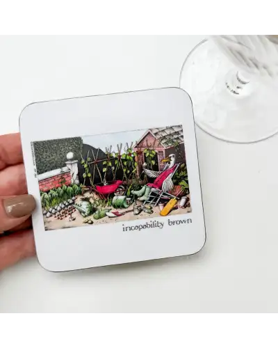 Animals Fox and Chave Simon Drew Coaster - Incapability Brown £4.00