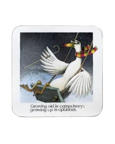 Animals Fox and Chave Simon Drew Coaster - Growing Old £4.00