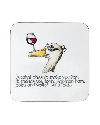 Animals Fox and Chave Simon Drew Coaster - W C Fields £4.00