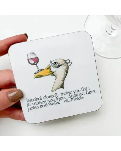 Animals Fox and Chave Simon Drew Coaster - W C Fields £4.00