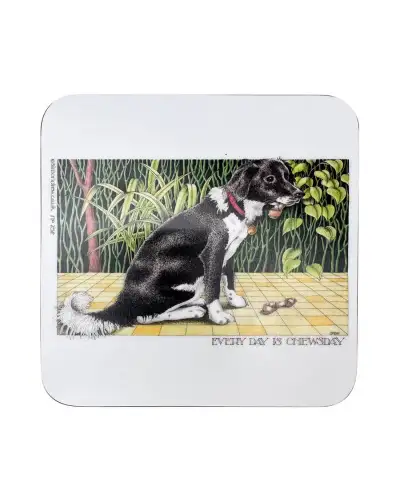 Animals Fox and Chave Simon Drew Coaster - Chewsday £4.00