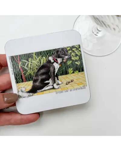 Animals Fox and Chave Simon Drew Coaster - Chewsday £4.00