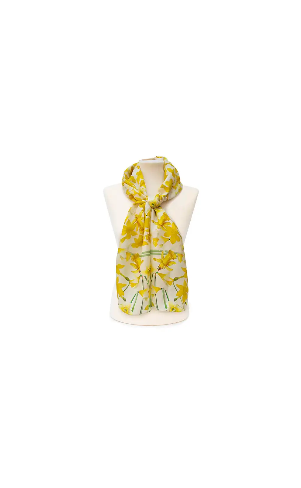 Scarves Fox and Chave Daffodils Habotai Scarf-FC-62-400 £42.00
