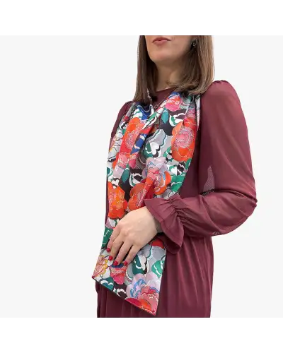 Scarves Fox and Chave Edouard Benedictus Silk Habotai Scarf £42.00