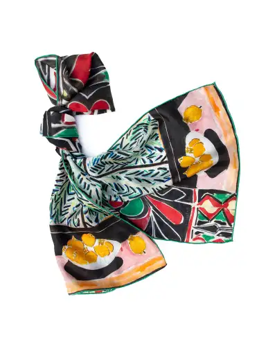 Scarves Fox and Chave Matisse Egyptian Curtain Silk Habotai Scarf £42.00