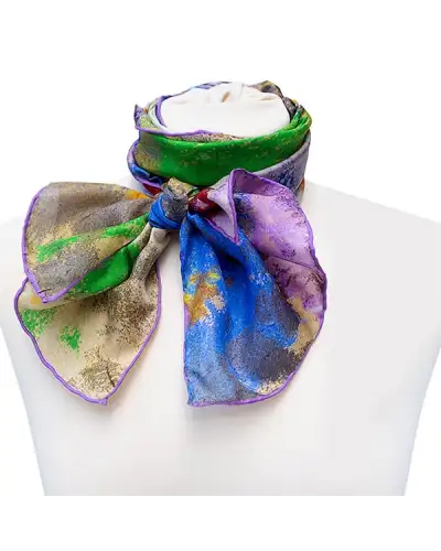 Scarves Fox and Chave Redon Violette Heymann Silk Habotai Scarf £42.00