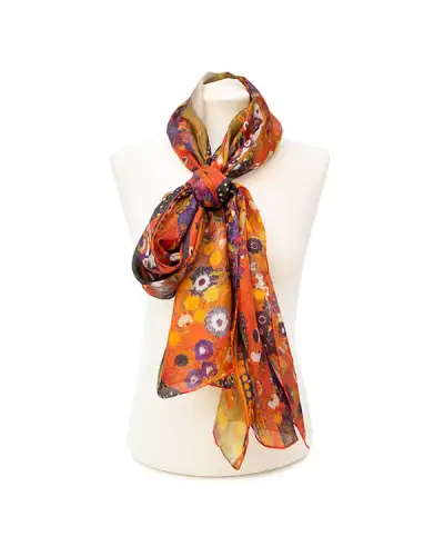 Scarves Fox and Chave Klimt Water Serpents Silk Habotai Scarf £50.00