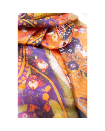Scarves Fox and Chave Klimt Water Serpents Silk Habotai Scarf £50.00