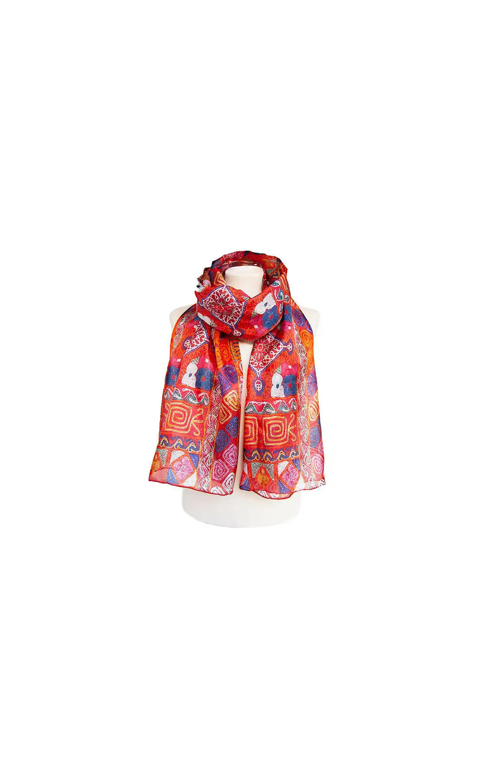 Scarves Fox and Chave Samawah Carpet Silk Habotai Scarf £50.00