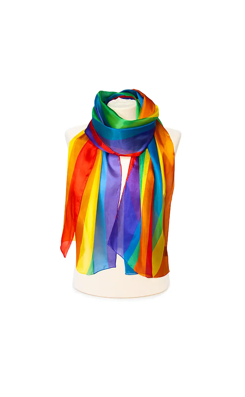 Scarves Fox and Chave Rainbow Silk Habotai Scarf £50.00