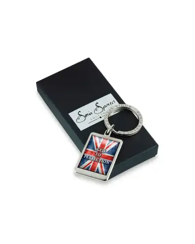 Key Rings Fox and Chave Aged To Perfection Flag Keyring £18.00
