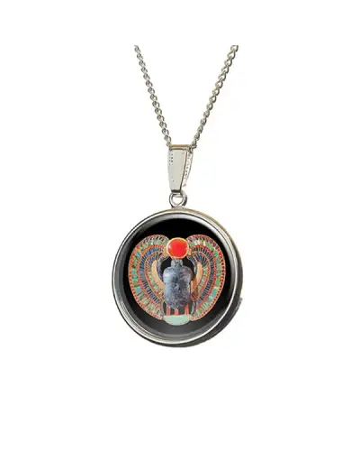 Contemporary Fox and Chave Egyptian Scarab Pendant £23.00