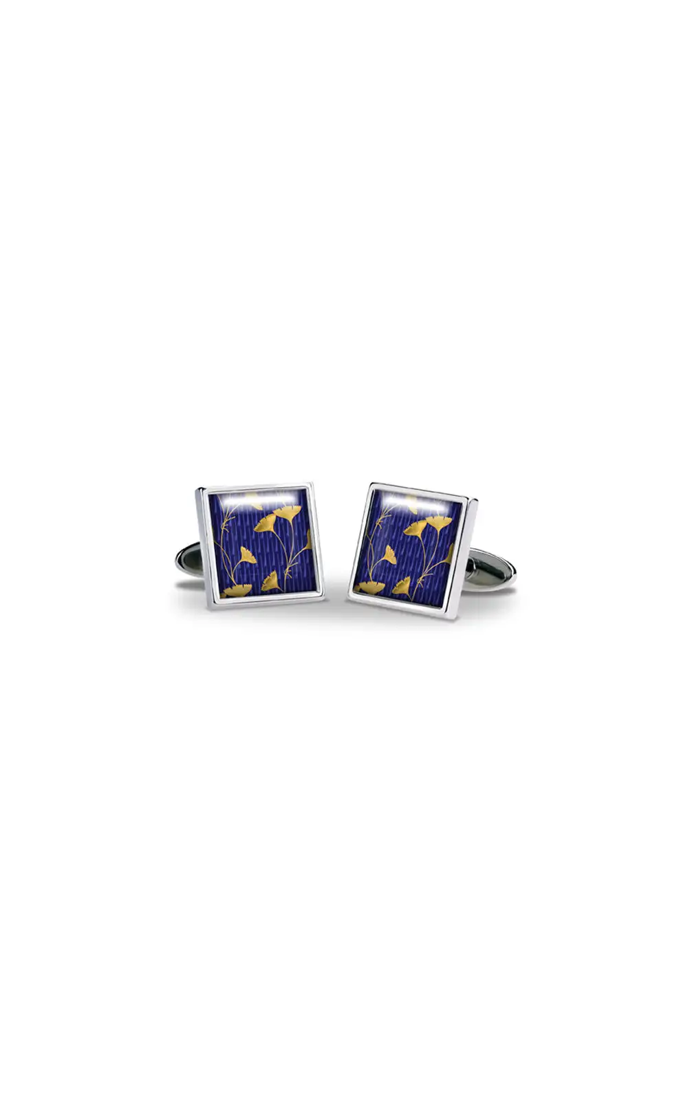 Others Fox and Chave Enamel Gingko Leaf Cufflinks £29.00